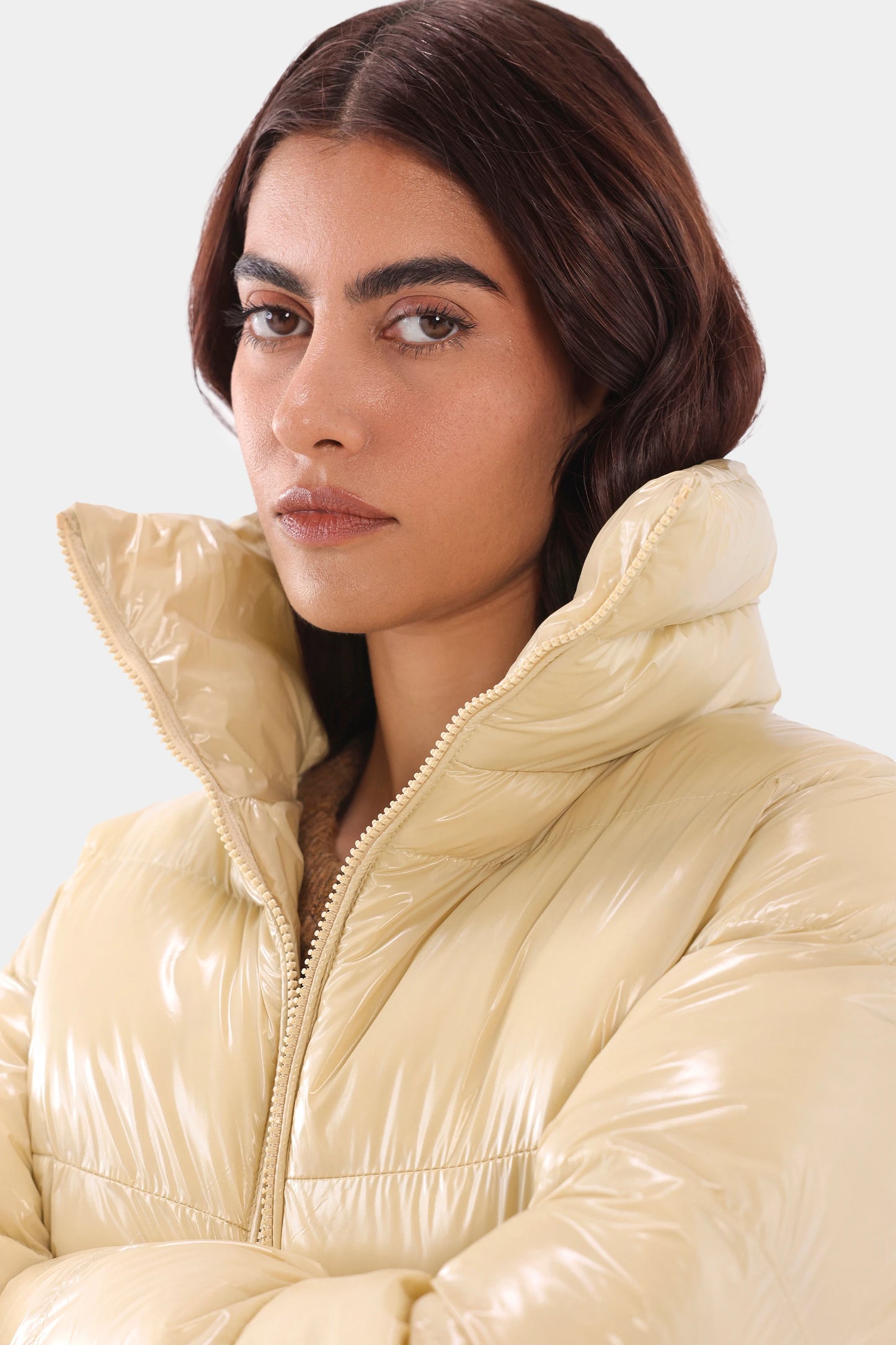 Cropped Puffer Jacket - Cougar Clothing