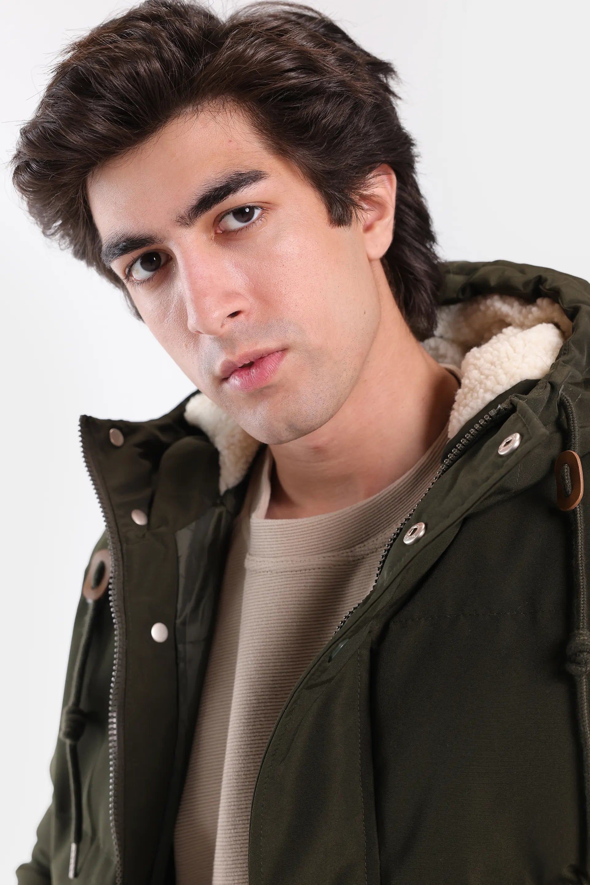 Puffer Jacket With Fleece Lined Hood - Cougar Clothing