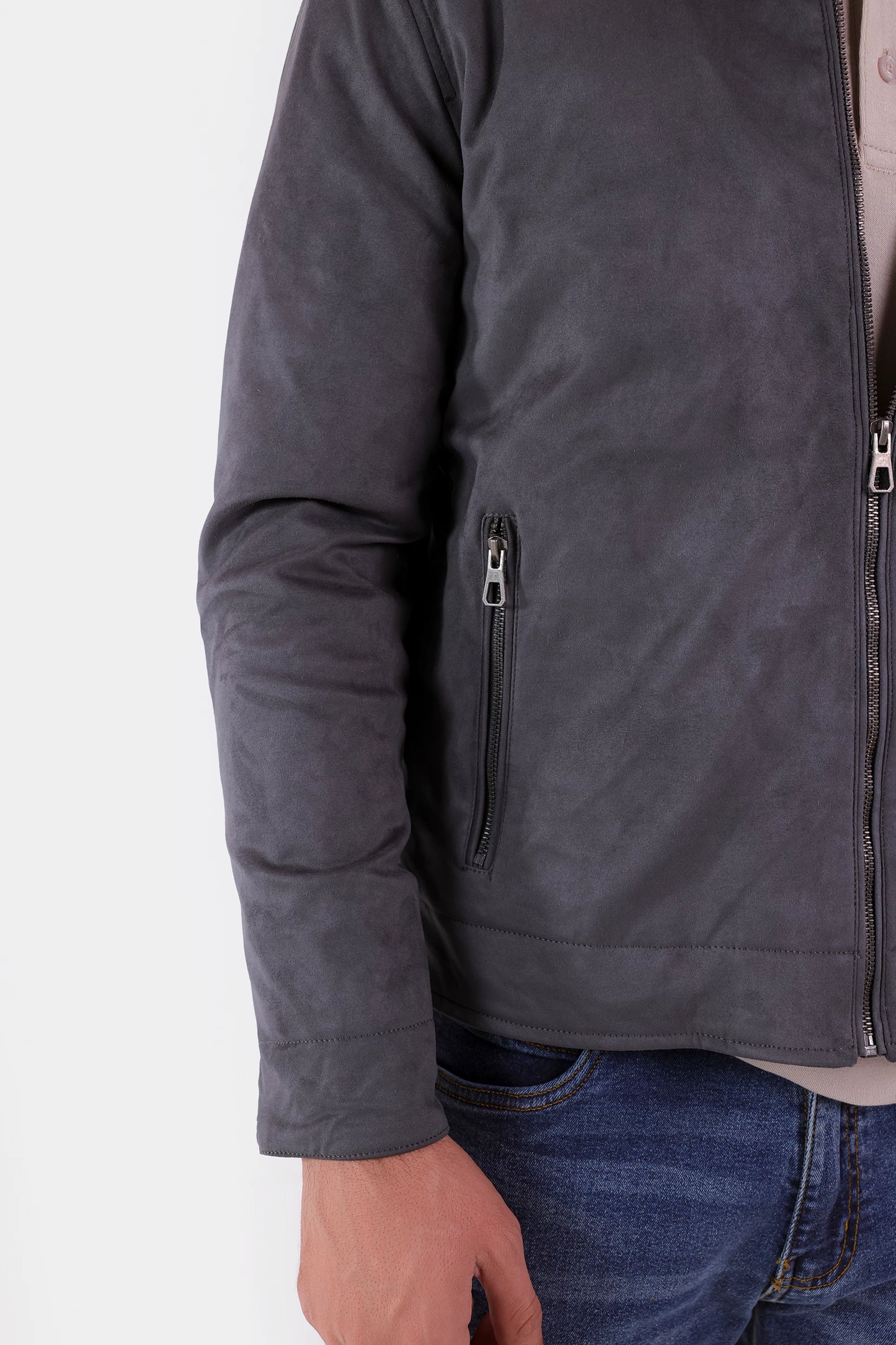 Faux Suede Jacket - Cougar Clothing