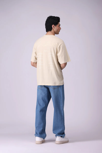 Text Printed Relaxed Fit T-Shirt - Cougar Clothing