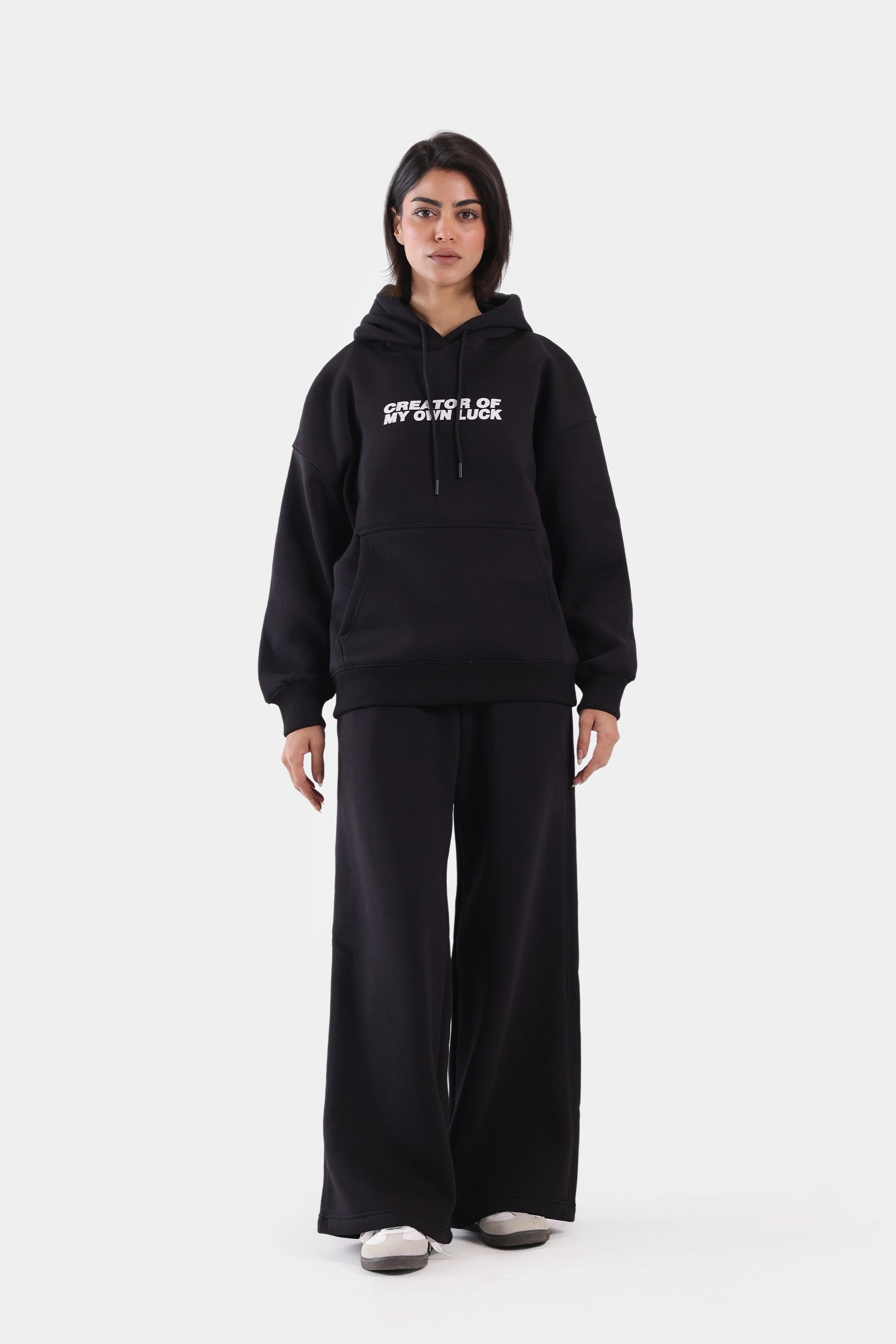 Text Print Hoodie - Cougar Clothing