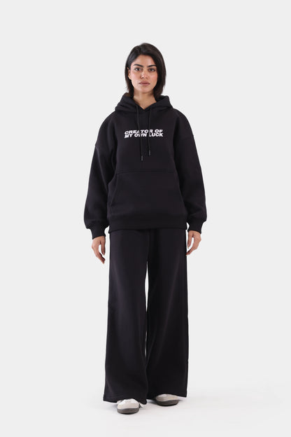 Text Print Hoodie - Cougar Clothing