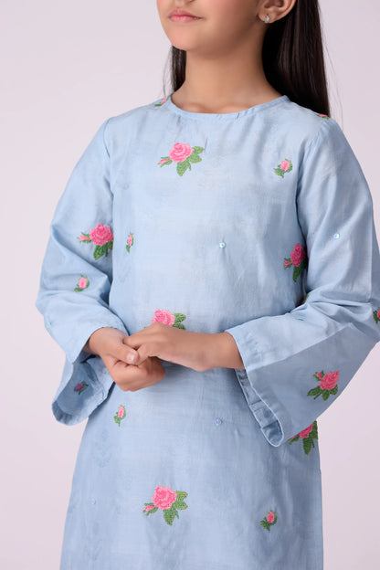 2 Piece- Embroidered Jacquard Lawn Suit - Cougar Clothing