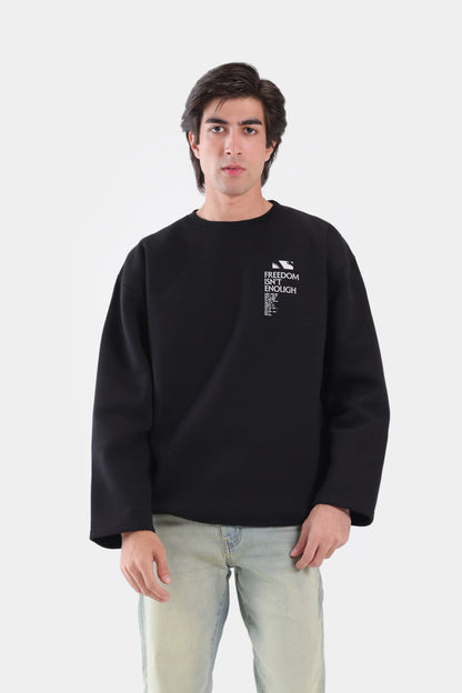 Oversized Graphic Fleece Sweatshirt - Cougar Clothing