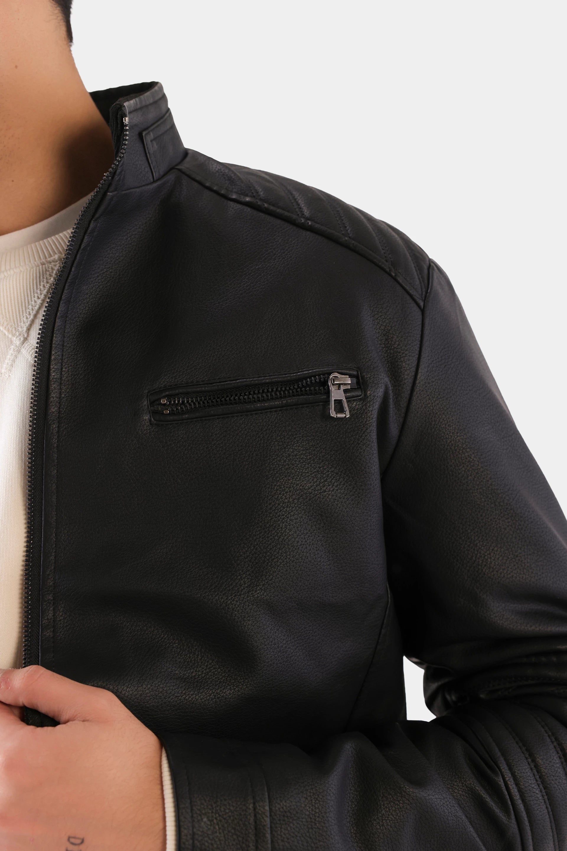 Faux Leather Jacket - Cougar Clothing