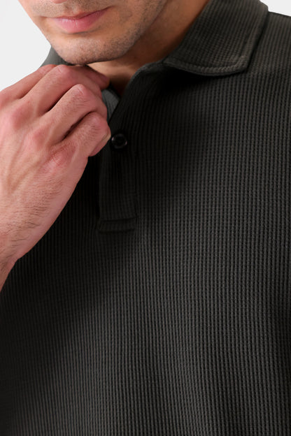 Classic Waffle Polo - Cougar Clothing