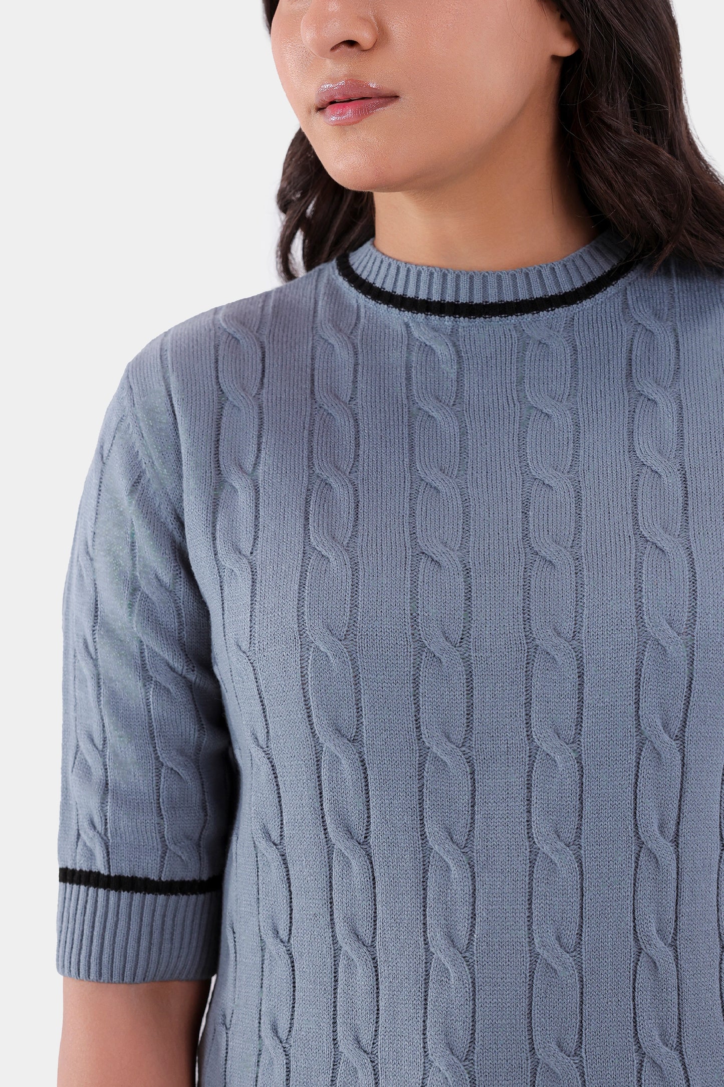 Short Sleeved Knit Sweater - Cougar Clothing