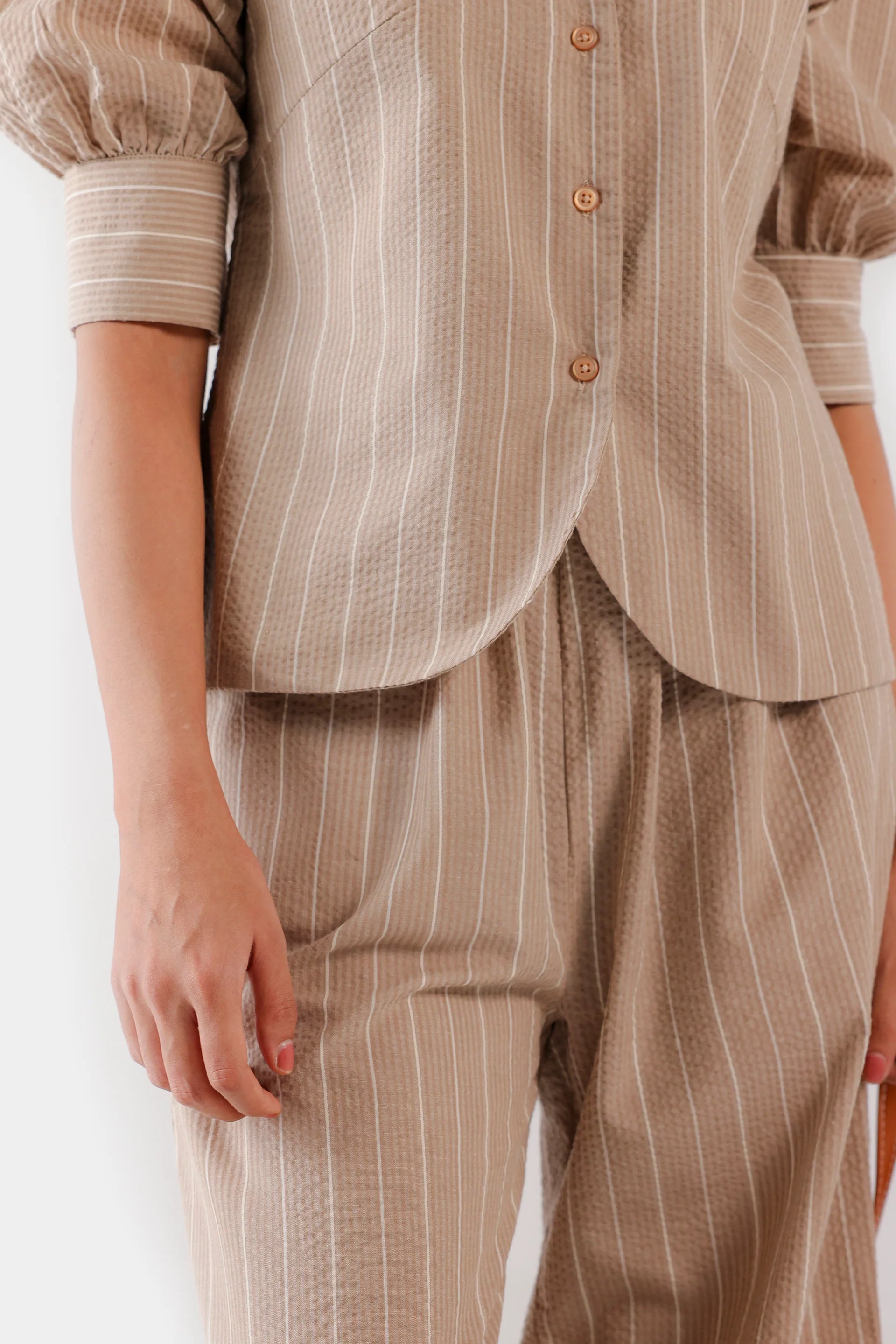 Yarn Dyed Striped Trousers - Cougar Clothing
