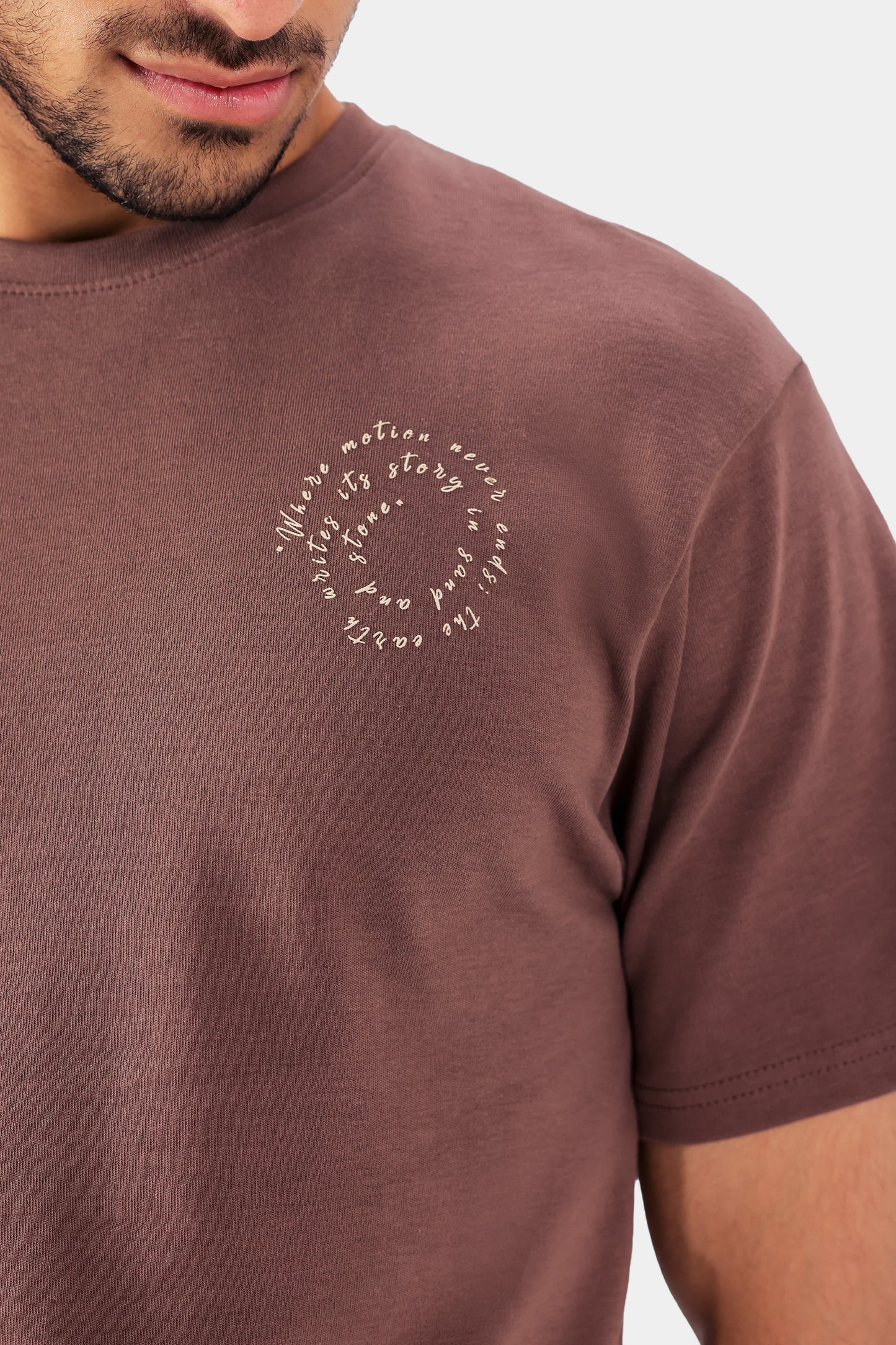 Puff Printed Earth Scripted T-Shirt - Cougar Clothing
