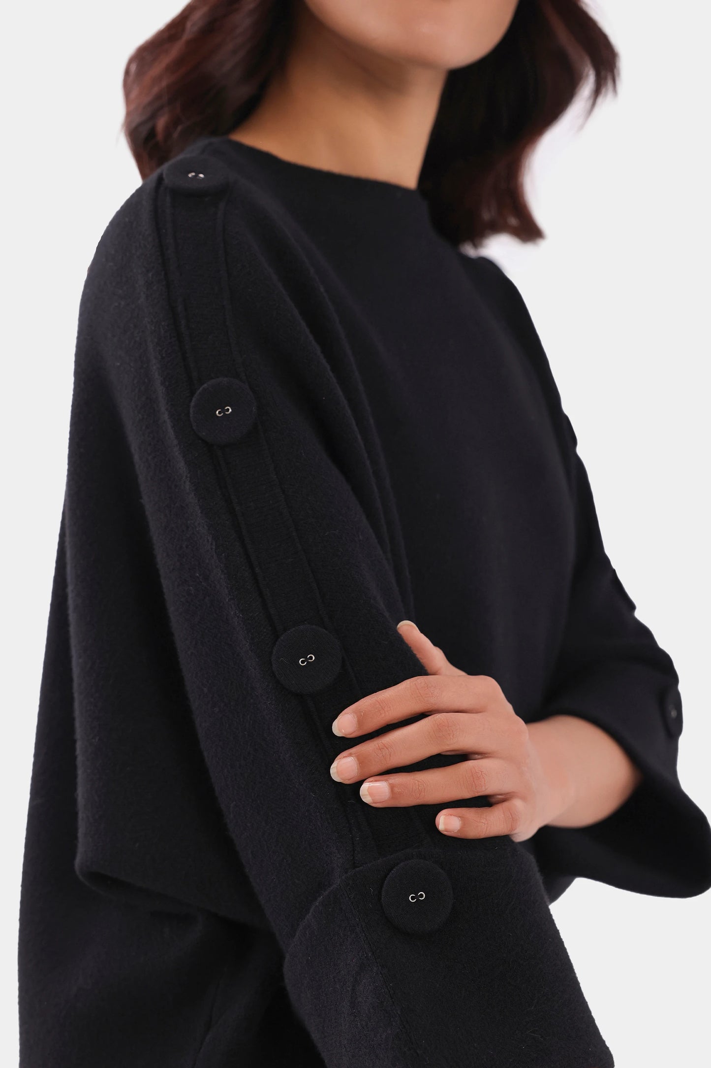 Button Detailed Sweater - Cougar Clothing