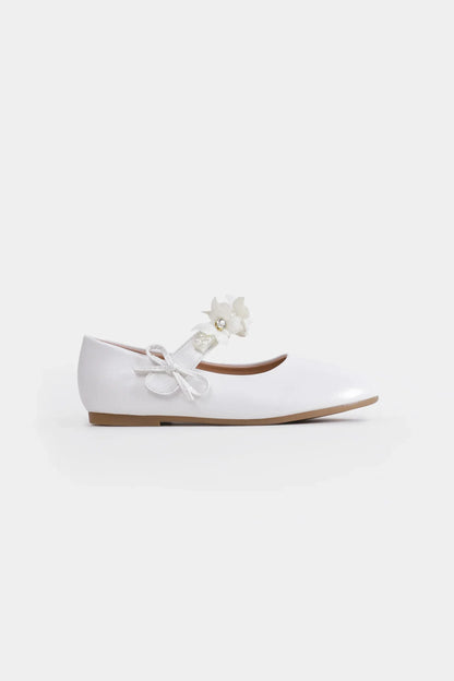 Blossom Embellished Ballet Flats - Cougar Clothing