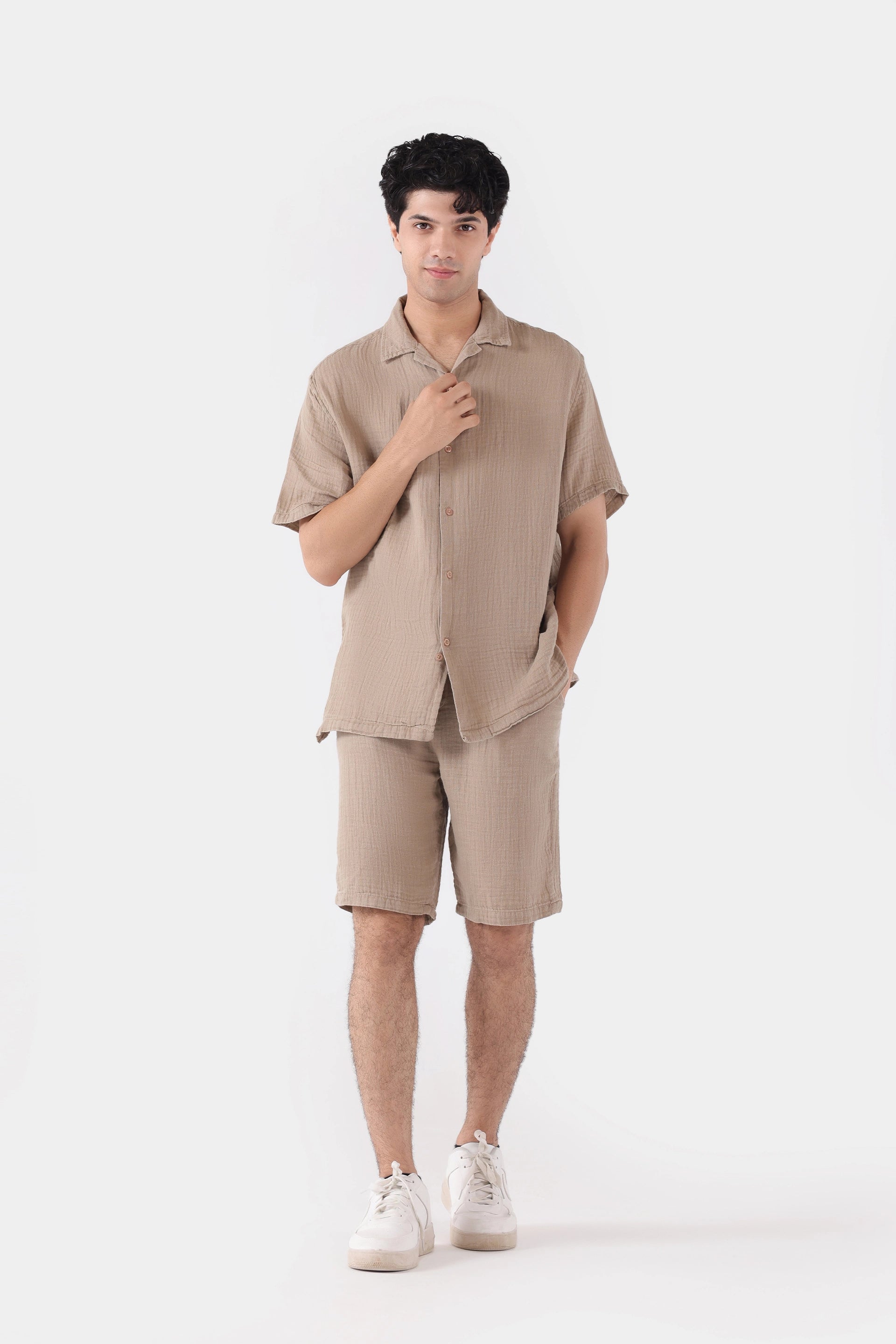Muslin Resort Collar Shirt - Cougar Clothing