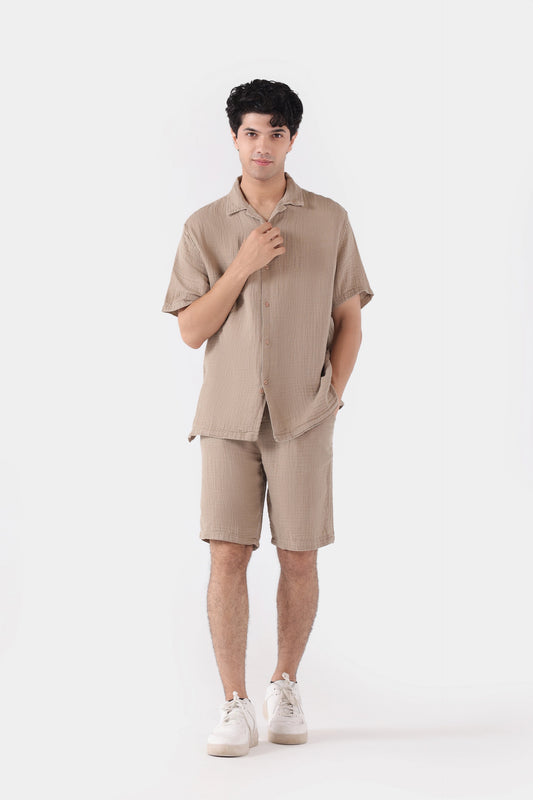 Muslin Resort Collar Shirt - Cougar Clothing