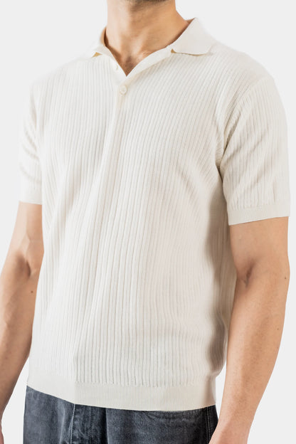 Vertical Knit Polo - Cougar Clothing
