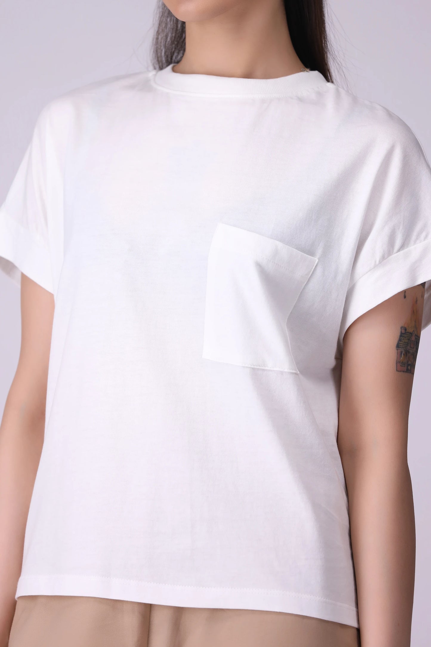 Patch Pocket Contrast T-Shirt - Cougar Clothing