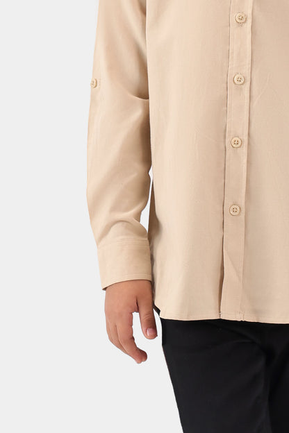 Band Collar Shirt - Cougar Clothing