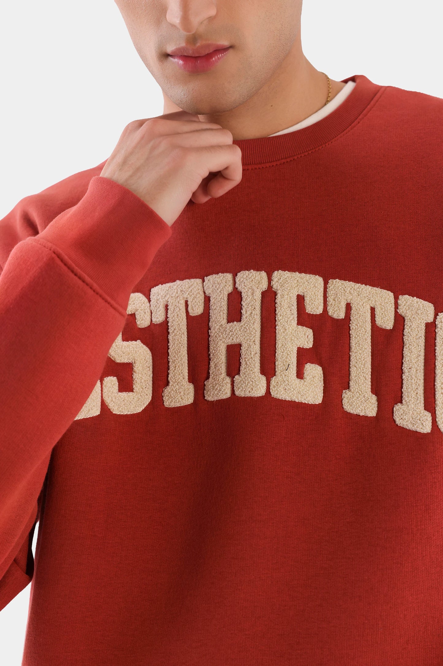 Chenille Letter Sweatshirt - Cougar Clothing