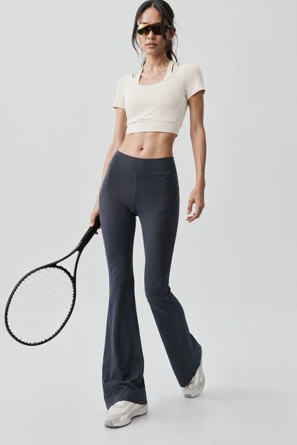 Activewear Cut-Out Crop Top