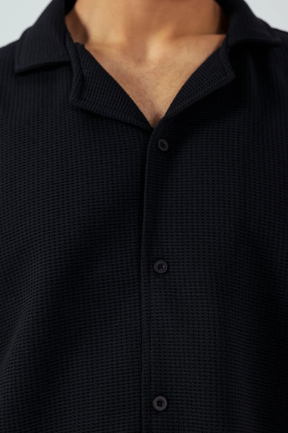 Waffle Knit Shirt - Cougar Clothing