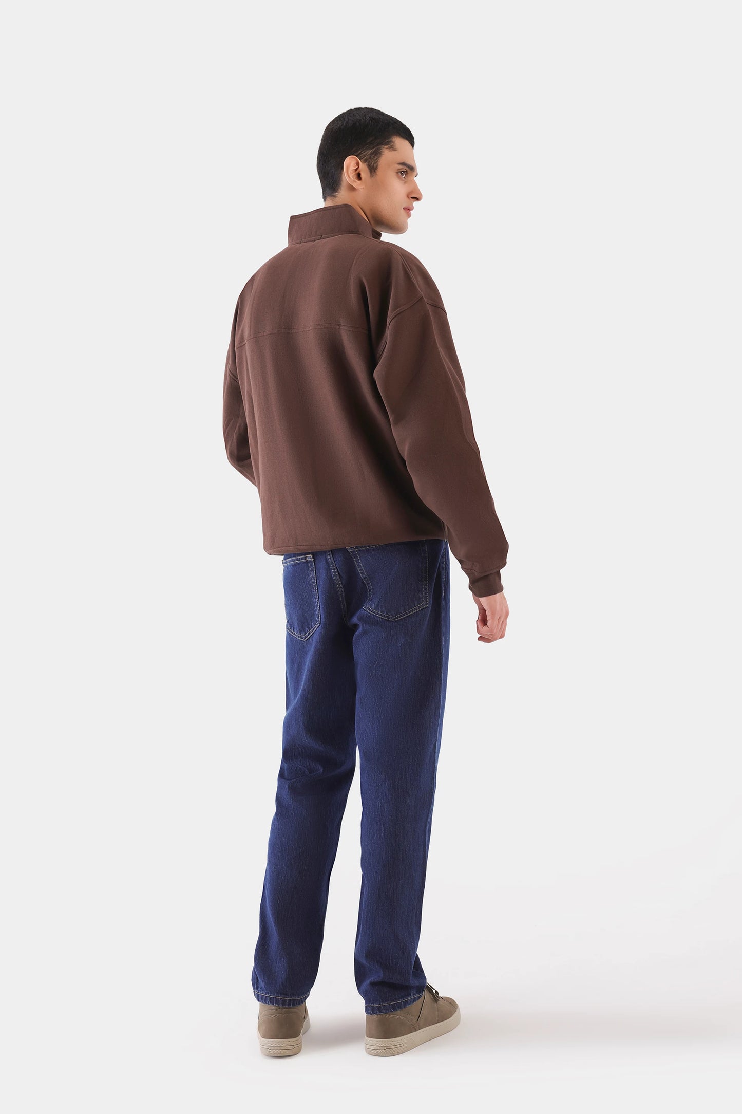 Paneled Quarter Zip Sweatshirt - Cougar Clothing