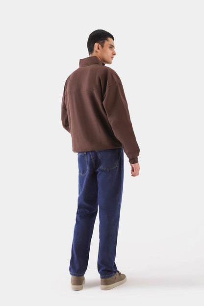 Paneled Quarter Zip Sweatshirt - Cougar Clothing