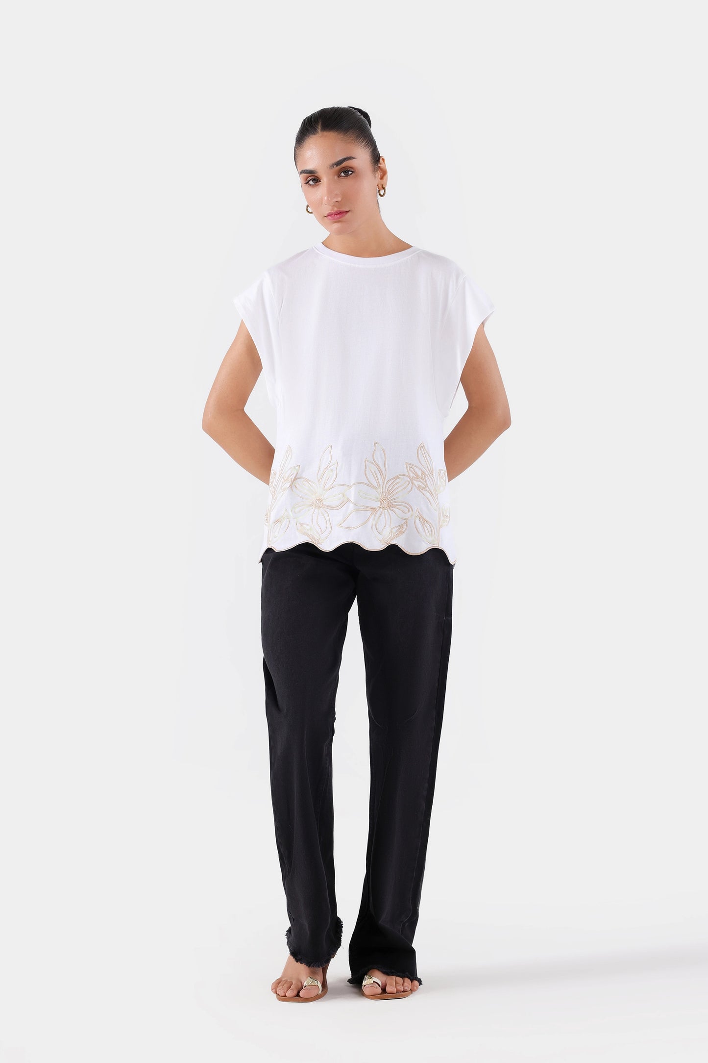 Embroidered Sleeveless T-Shirt - Cougar Clothing