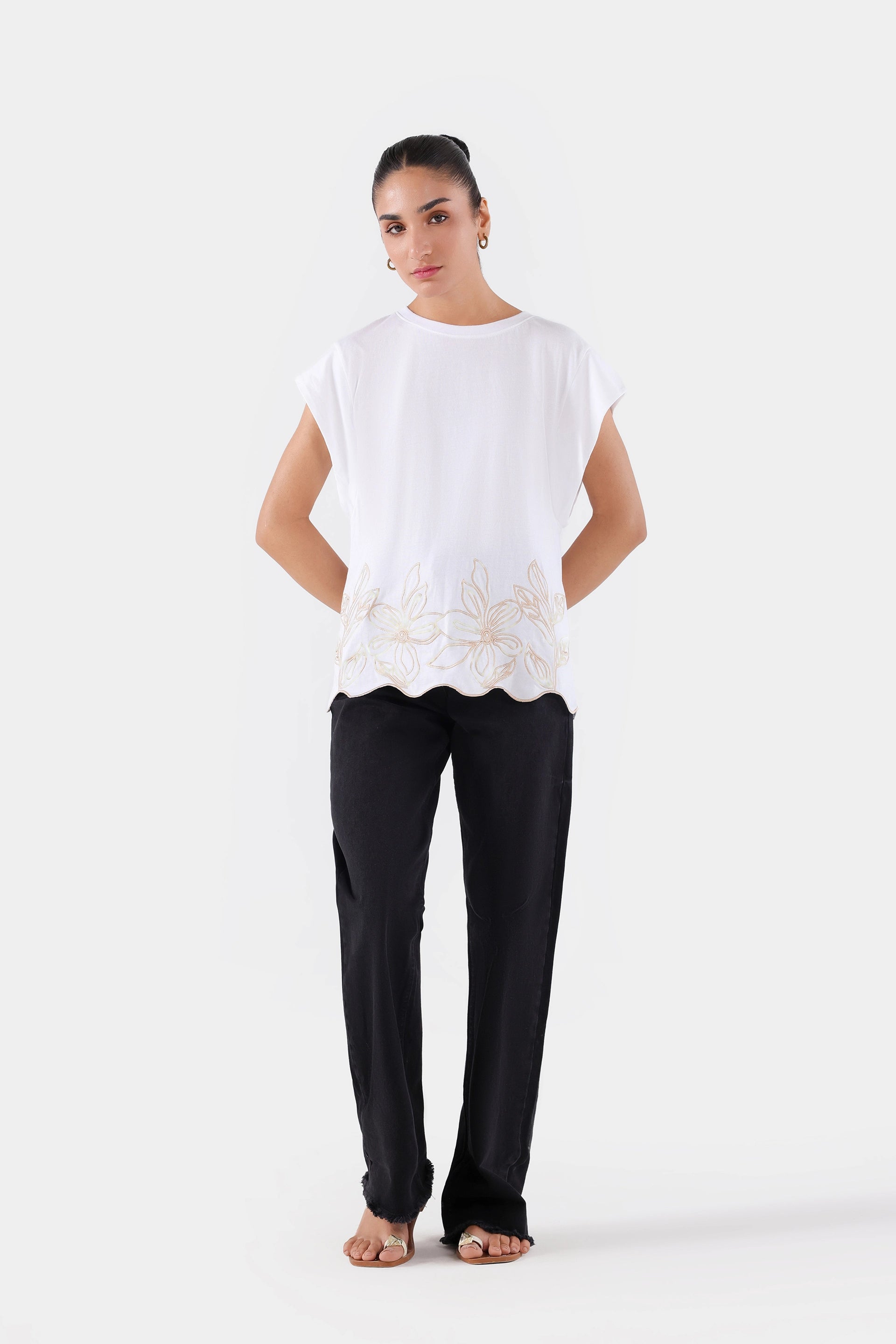 Embroidered Sleeveless T-Shirt - Cougar Clothing