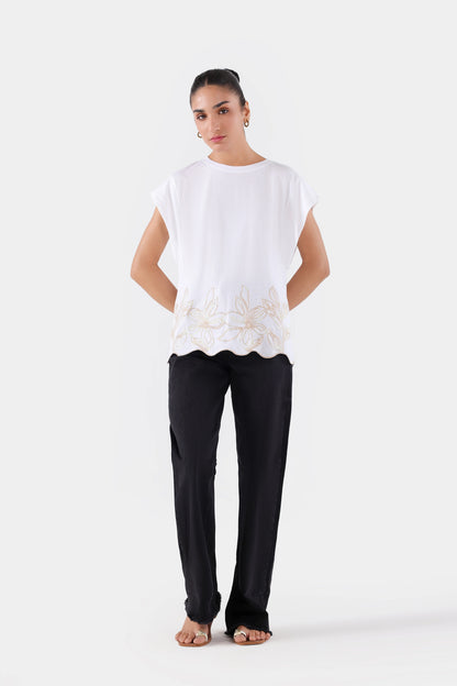 Embroidered Sleeveless T-Shirt - Cougar Clothing
