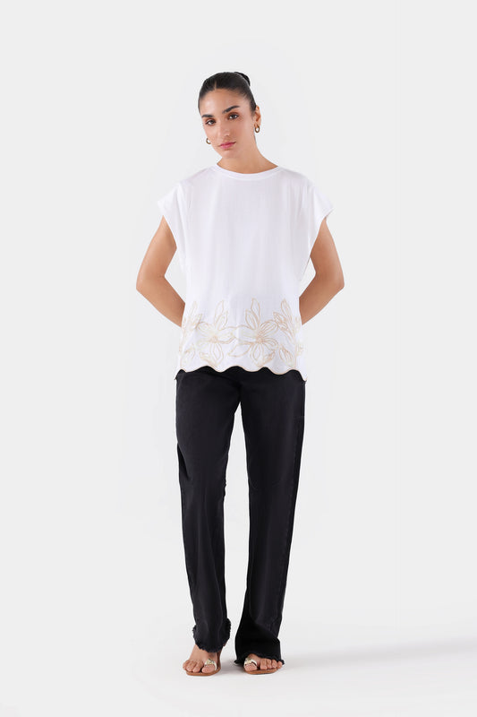 Embroidered Sleeveless T-Shirt - Cougar Clothing