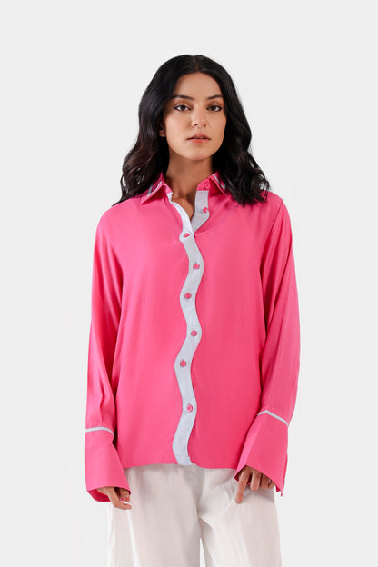 Zig-zag Trim Shirt - Cougar Clothing