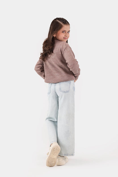 Crew Neck Textured Sweater - Cougar Clothing