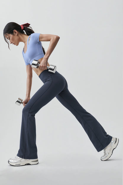 Activewear Cut-Out Crop Top