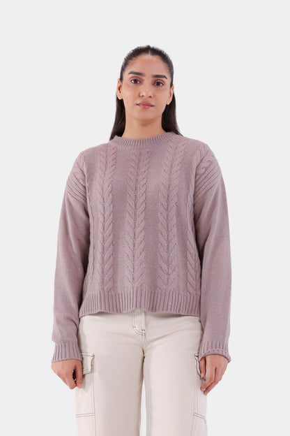 Cable Knit Sweater - Cougar Clothing