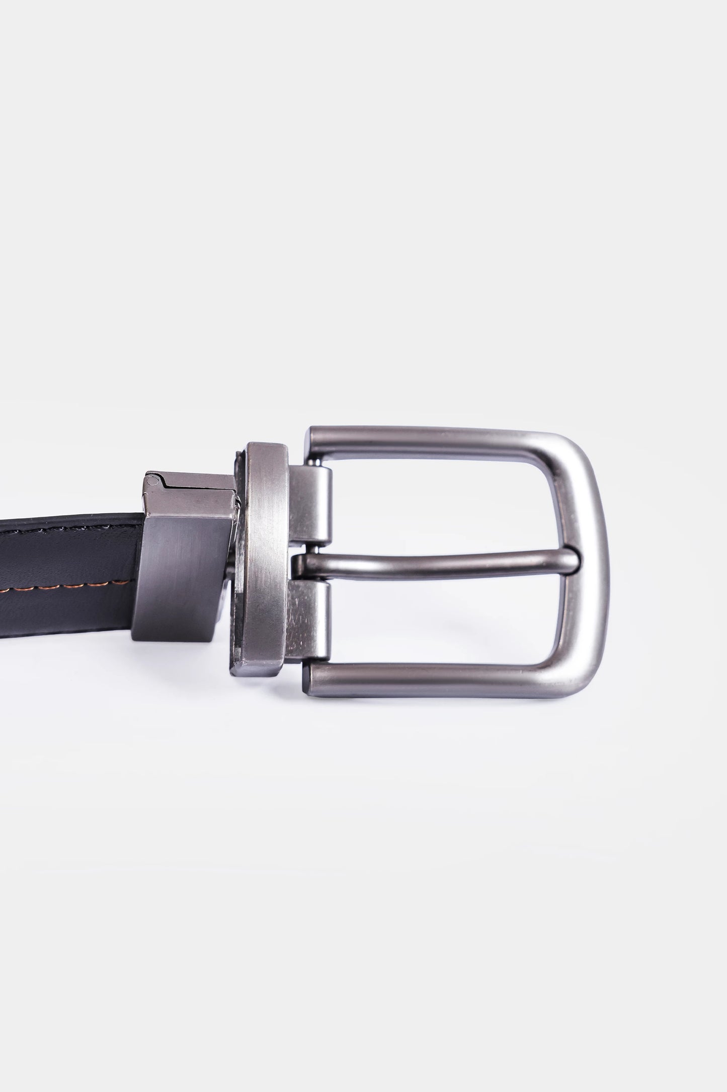 Reversible Belt With Silver Buckle - Cougar Clothing