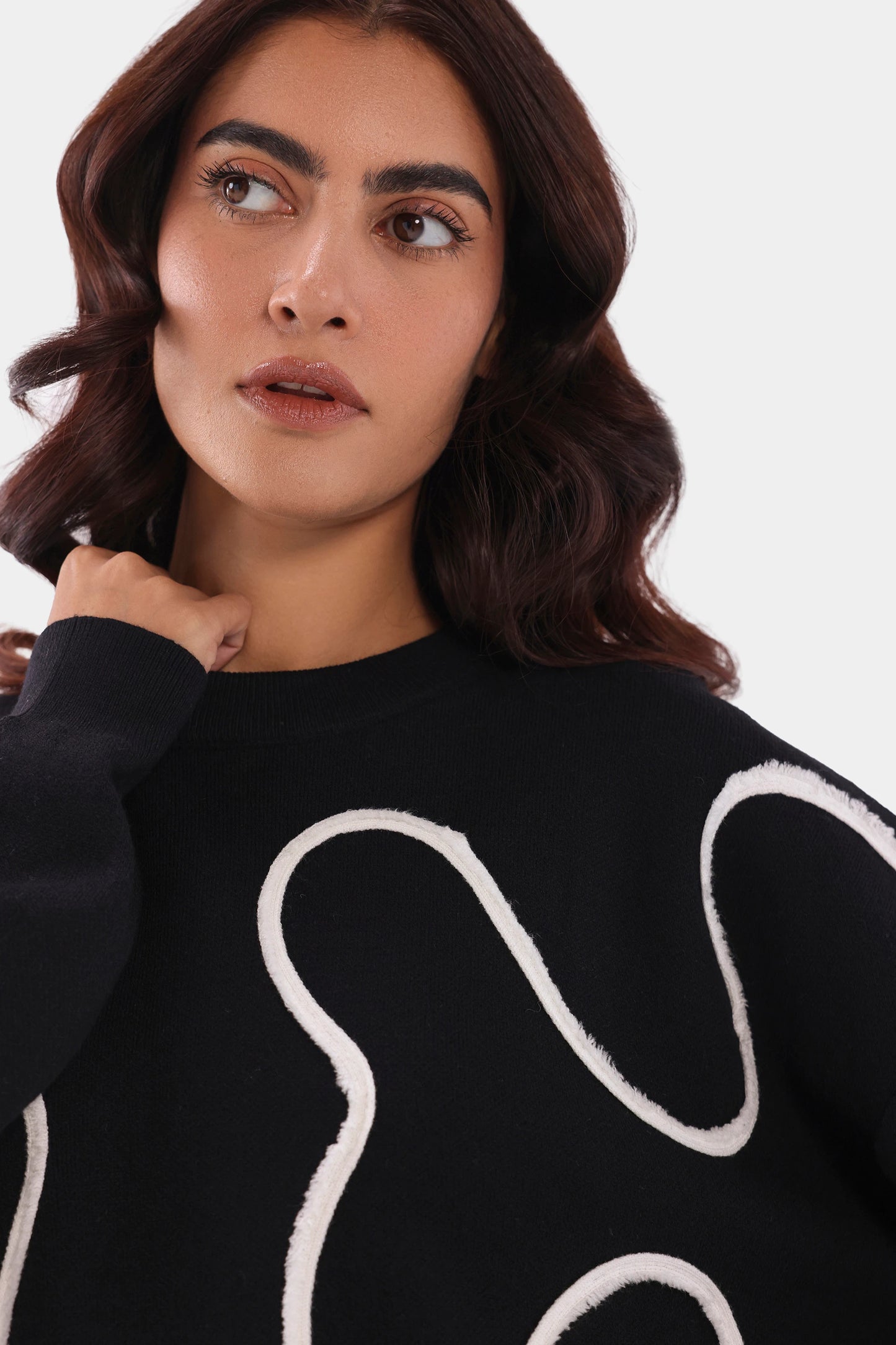 Abstract Wave Sweater - Cougar Clothing