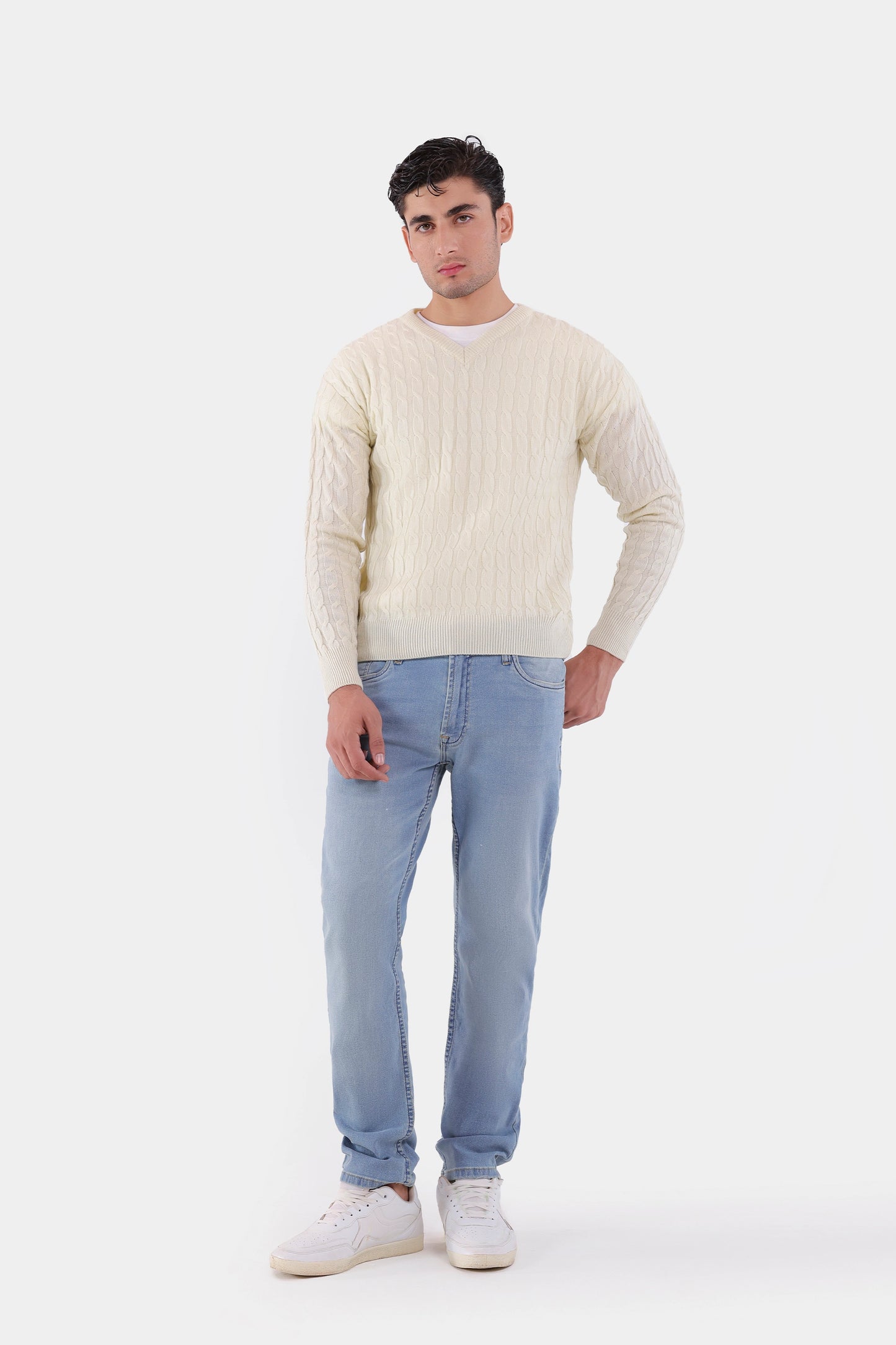 Cable Knit Sweater - Cougar Clothing