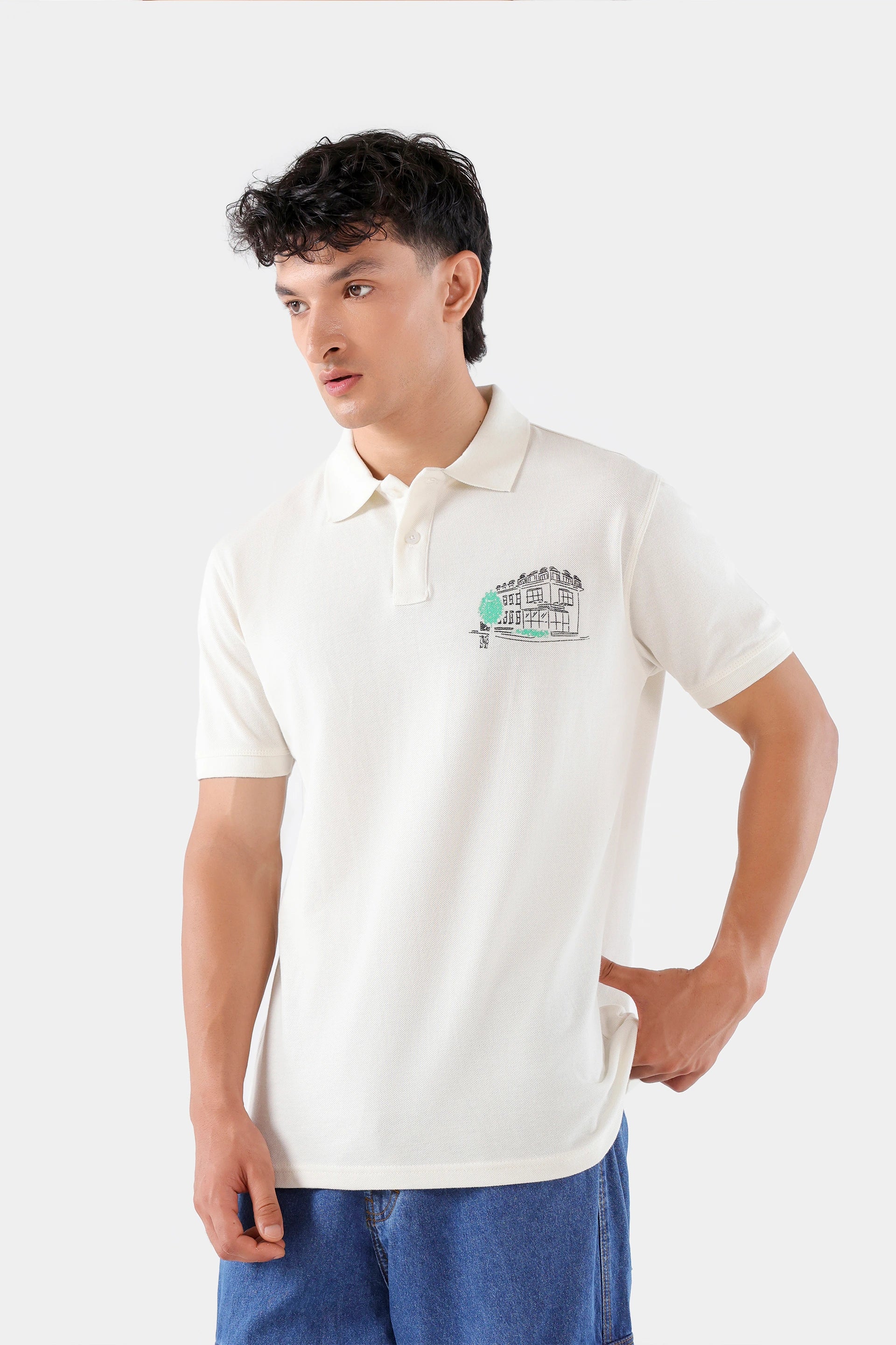 Regular Fit Printed Polo - Cougar Clothing