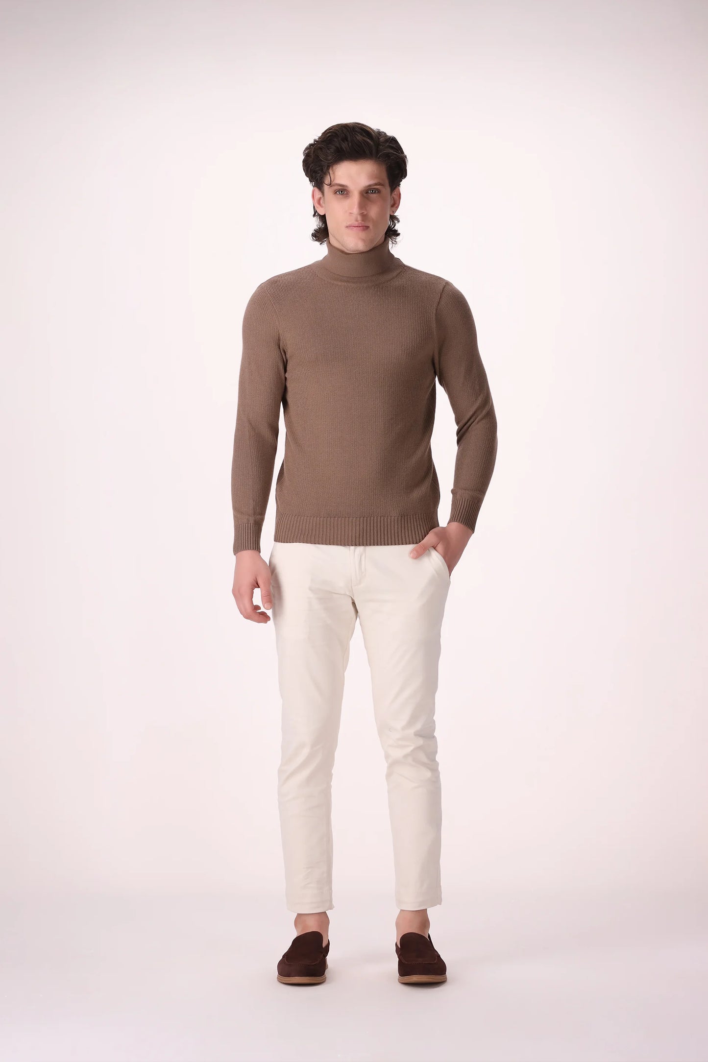 Extra Fine Roll Neck Sweater - Cougar Clothing