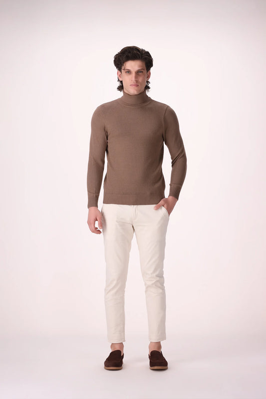 Extra Fine Roll Neck Sweater - Cougar Clothing