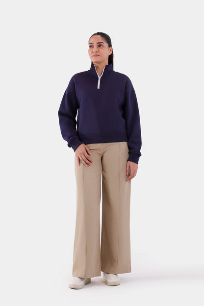 Fleece Quarter Zip Sweatshirt - Cougar Clothing