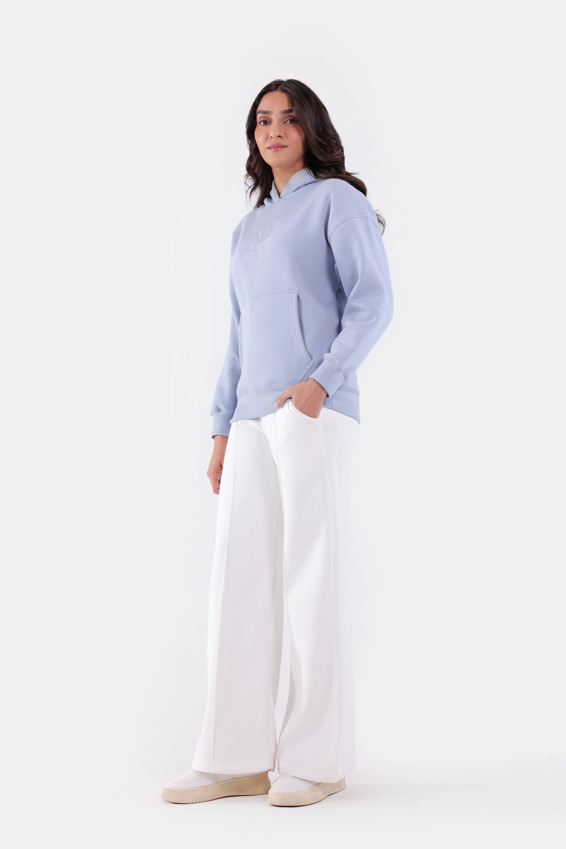 Embroidered Pullover Hoodie - Cougar Clothing