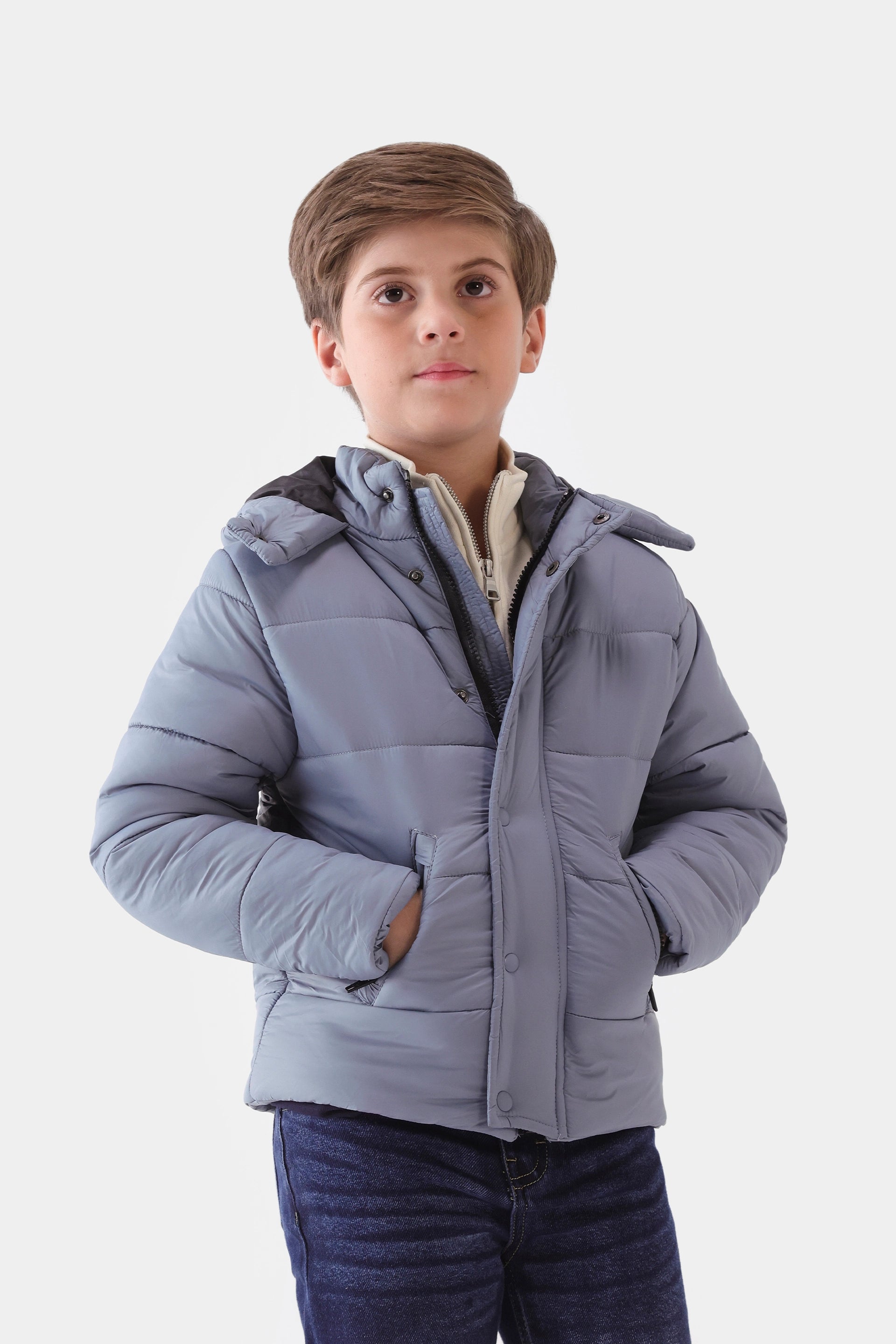 Hooded Quilted Jacket - Cougar Clothing
