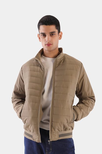Quilted Mock Neck Jacket - Cougar Clothing