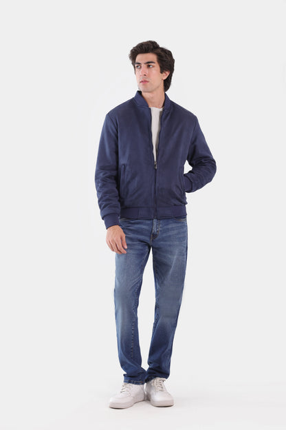 Suede Bomber Jacket - Cougar Clothing