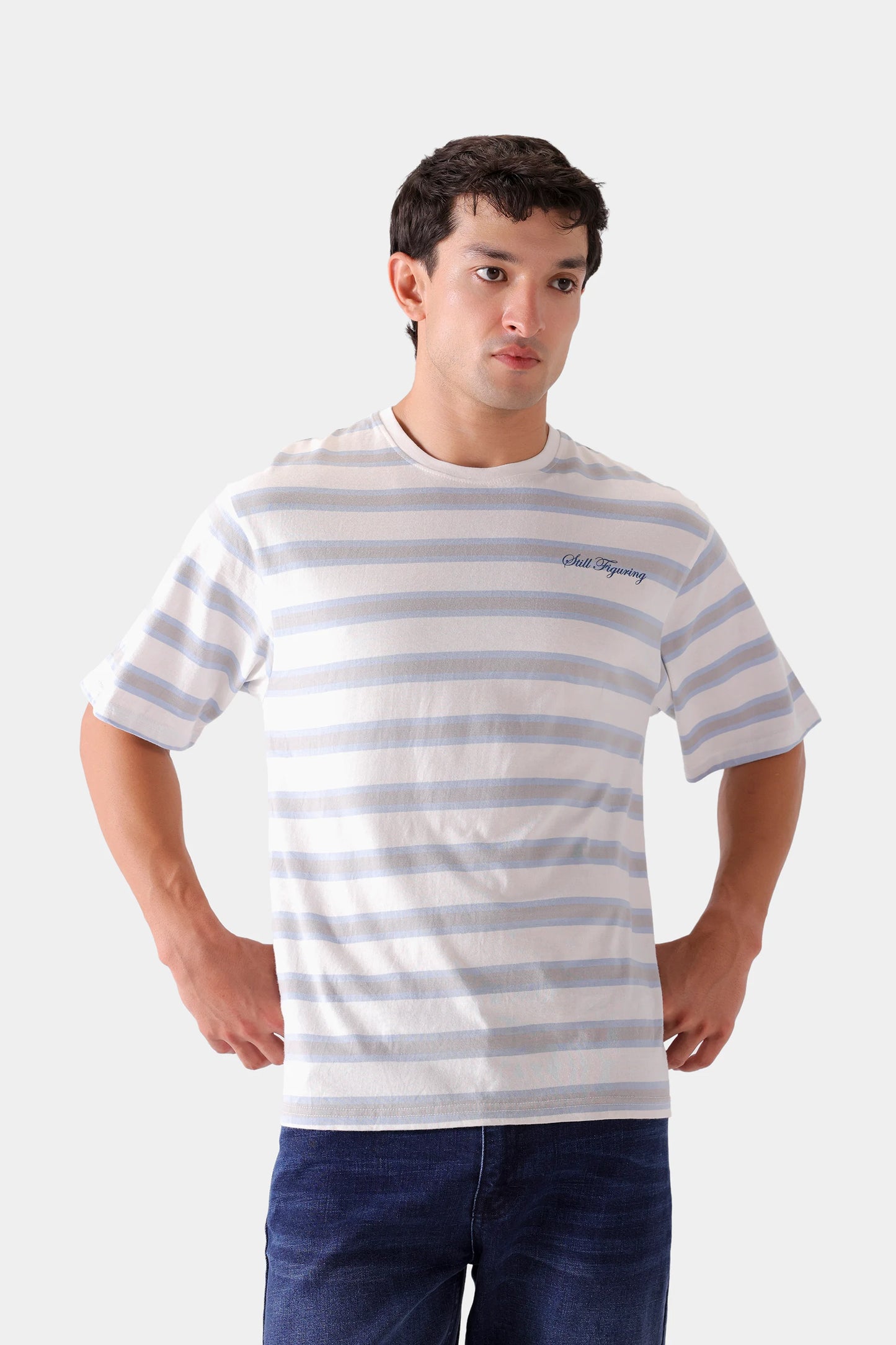 Focus & Chaos Striped Tee - Cougar Clothing