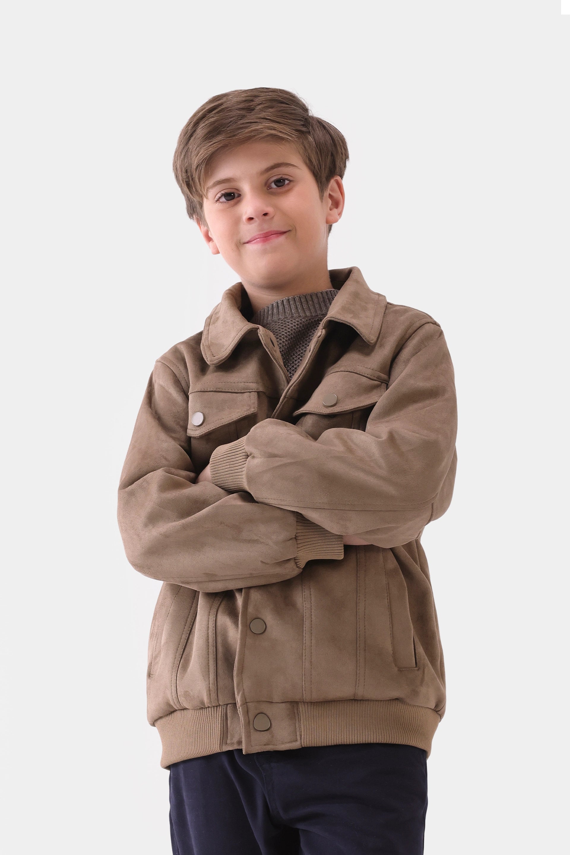 Faux Suede Jacket - Cougar Clothing