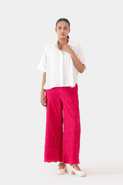 Schiffli Embroidered Trousers - Cougar Clothing