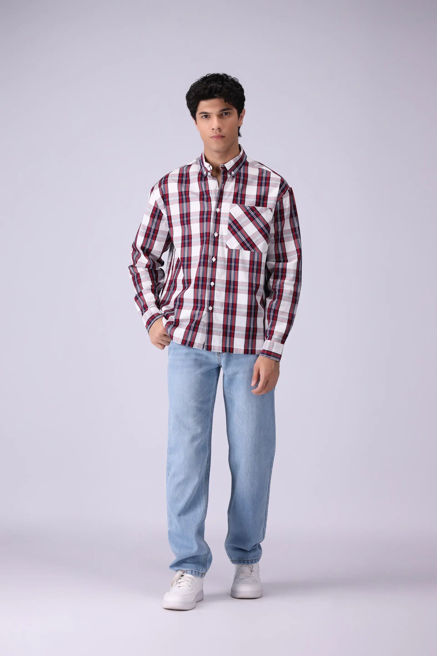 Baggy Fit Checkered Shirt - Cougar Clothing
