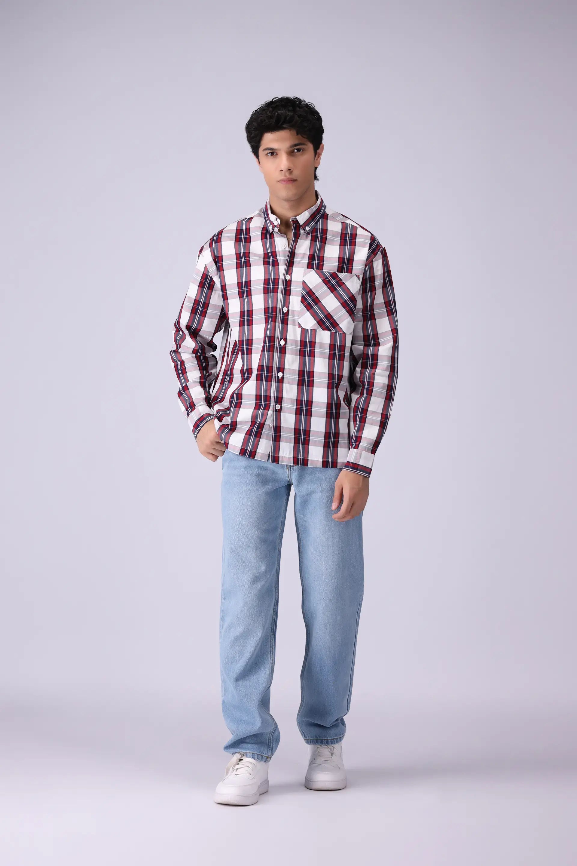 Baggy Fit Checkered Shirt - Cougar Clothing