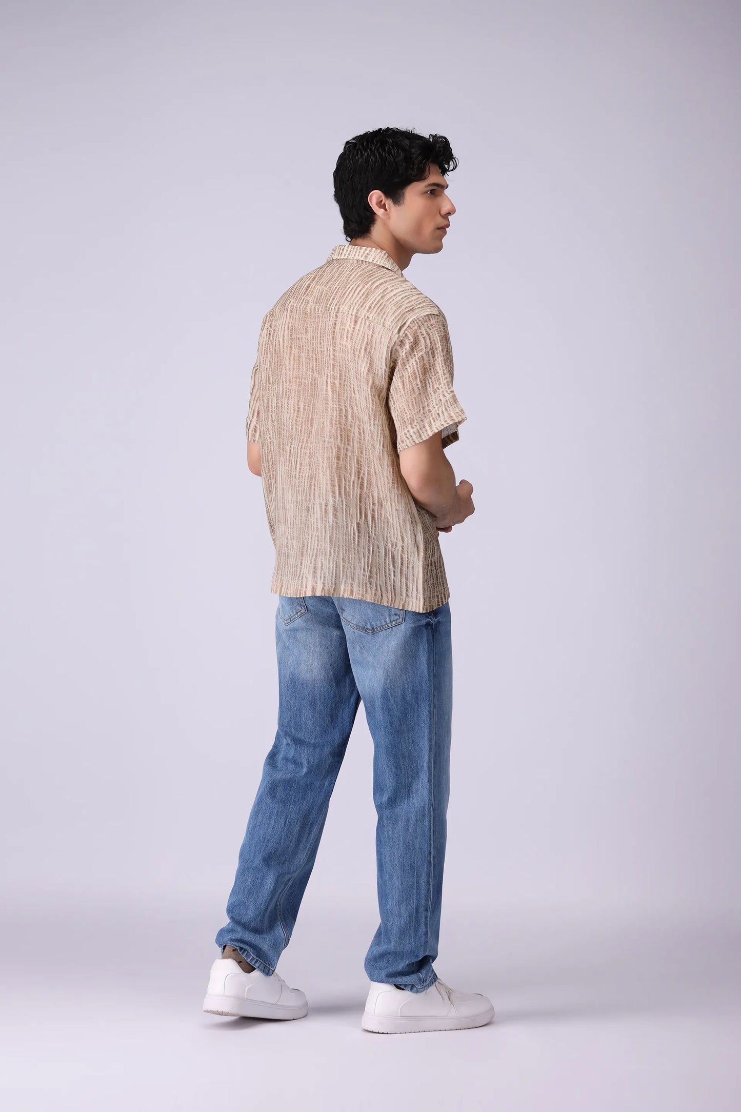 Tie-Dye Textured Shirt - Cougar Clothing